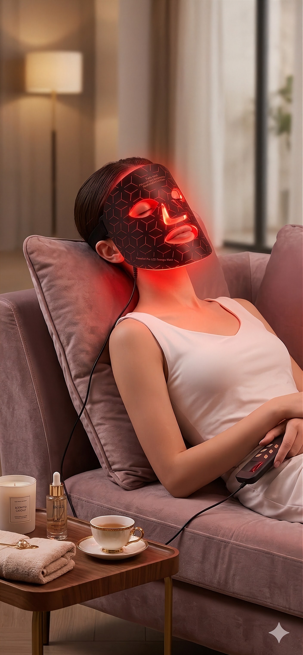 HanaWell Pro LED Face Therapy Mask – 4-Color Photon Treatment”