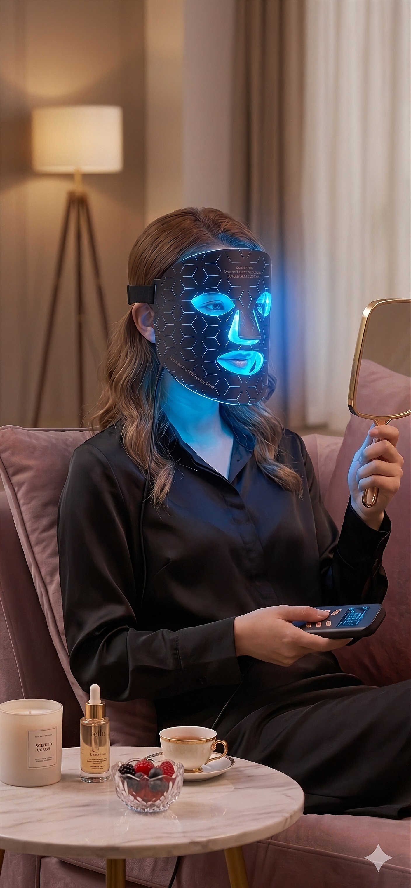 HanaWell Pro LED Face Therapy Mask – 4-Color Photon Treatment”