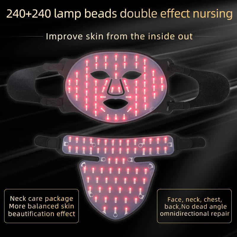 HanaWell Pro LED Face Therapy Mask – 4-Color Photon Treatment”