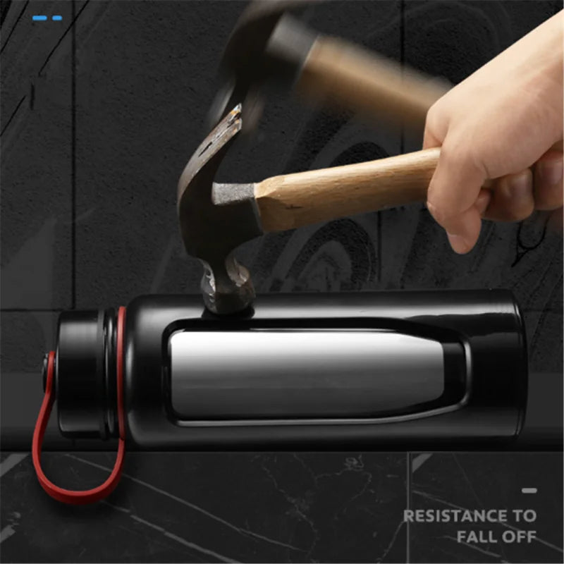 Glass Bottle Water Bottle 1000Ml Glass Water Bottle Thermos Glass Flask Sport Glass Bottles Bike Cup Double Bottom Glass Thermos