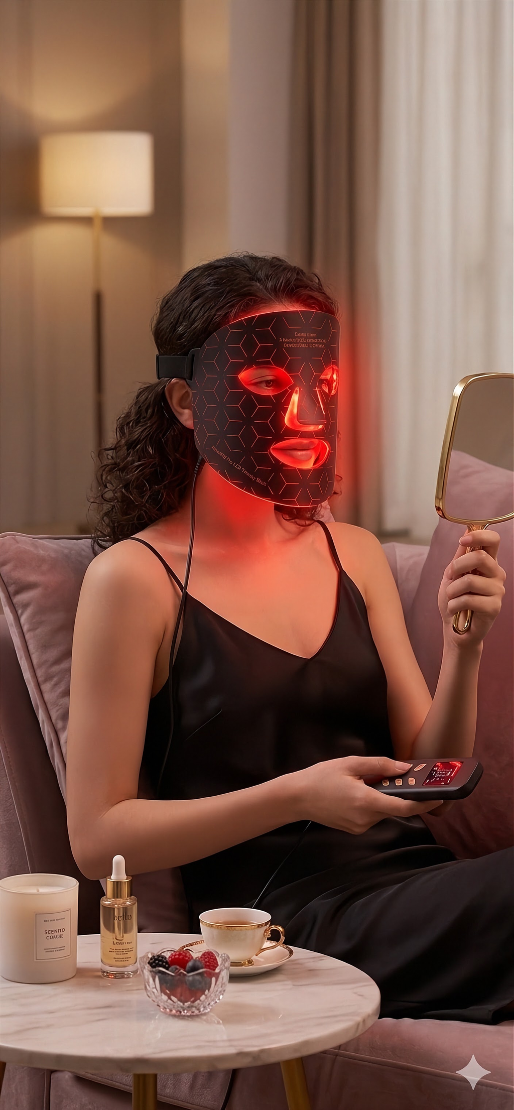 HanaWell Pro LED Face Therapy Mask – 4-Color Photon Treatment”